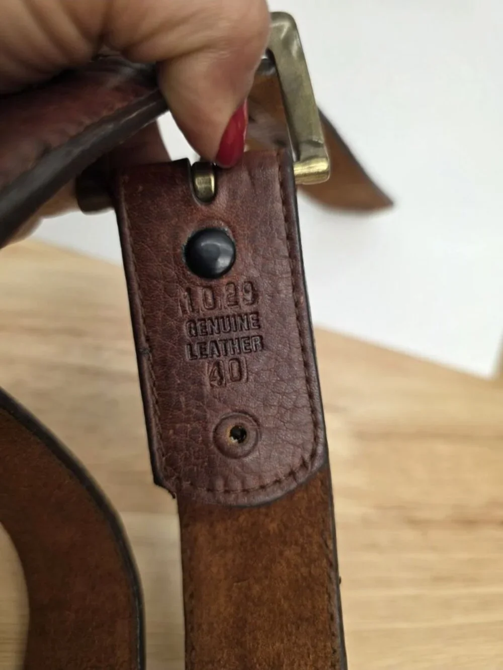 3D Belt Company Brown Leather Belt Western Men's Size 40
